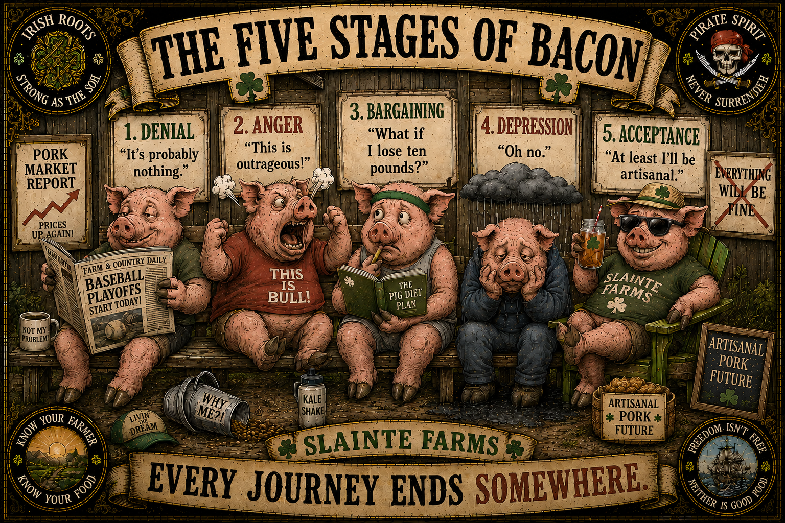 5 Stages of Pork